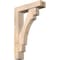 Ekena Millwork Merced Block Smooth Bracket w/ Offset Brace, Douglas Fir, 5 1/2"W x 22"D x 34"H BKT0604X22X34MRC05SDF - alternate 1